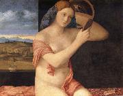 Giovanni Bellini Young woman at her toilet oil painting artist
